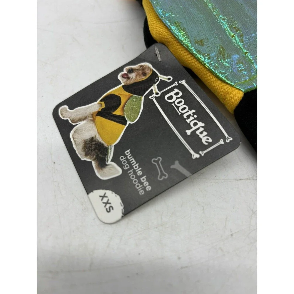 Bootique Dog Cat Halloween Costume Bumble Bee Hoodie XXS 9-11” New